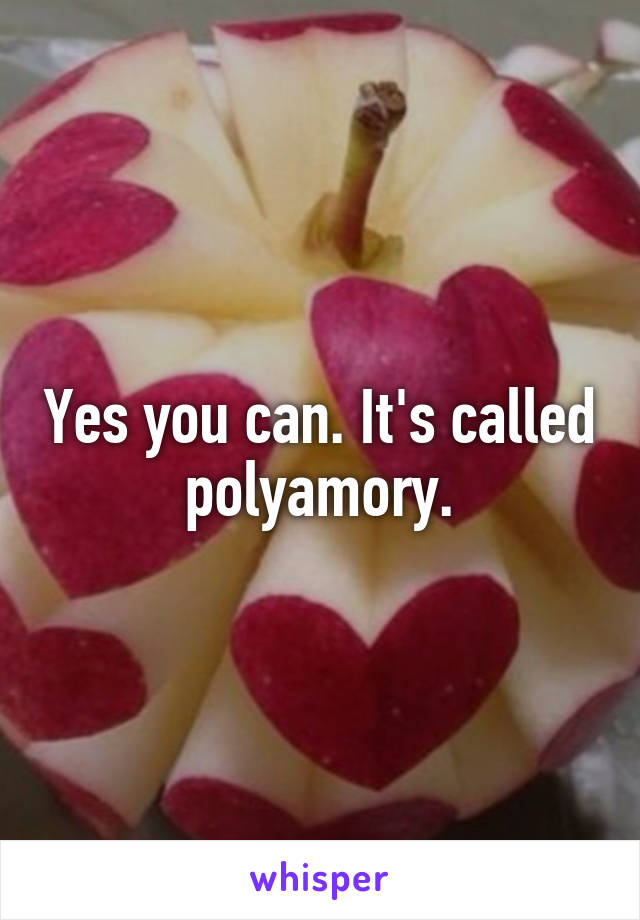 Yes you can. It's called polyamory.