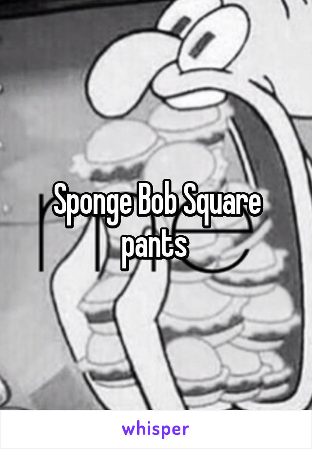 Sponge Bob Square pants 