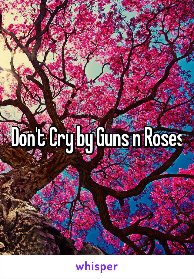 Don't Cry by Guns n Roses