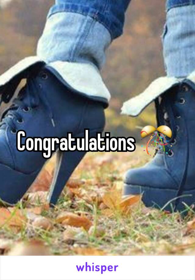 Congratulations 🎊 