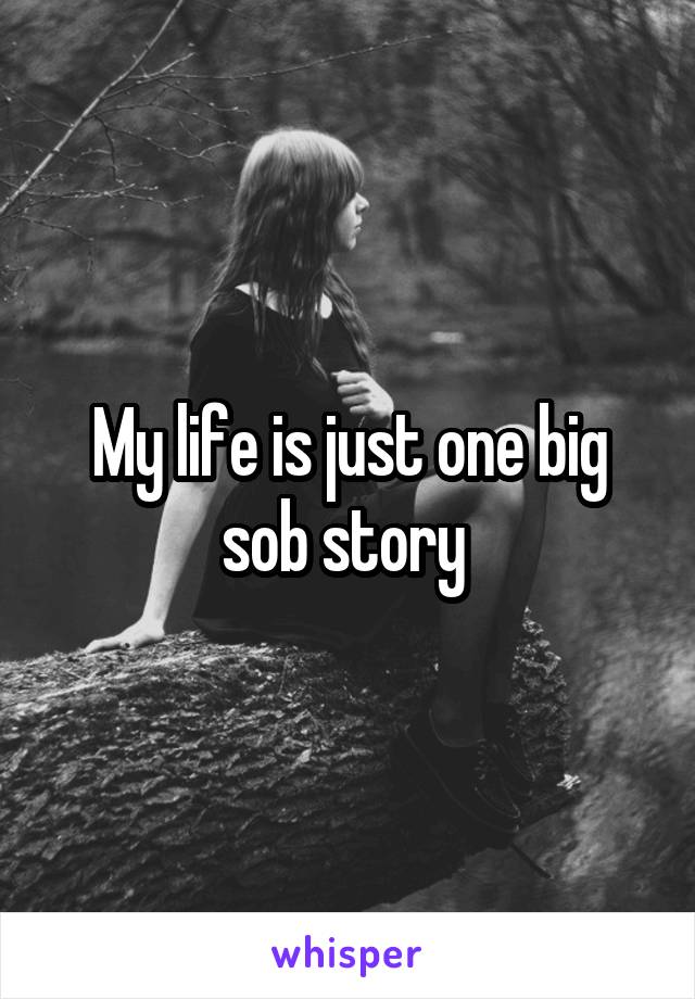 My life is just one big sob story 