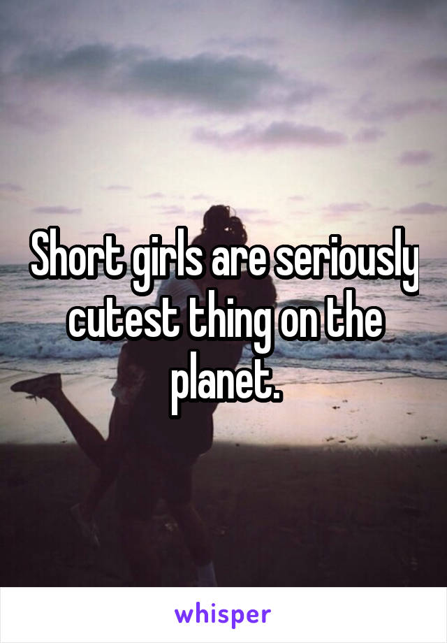 Short girls are seriously cutest thing on the planet.