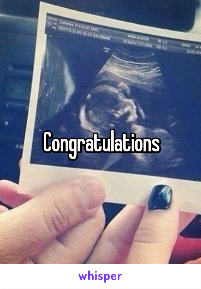 Congratulations