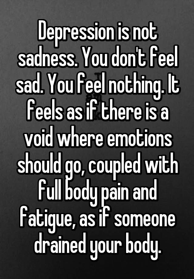 What Is It Called When You Don T Feel Sad