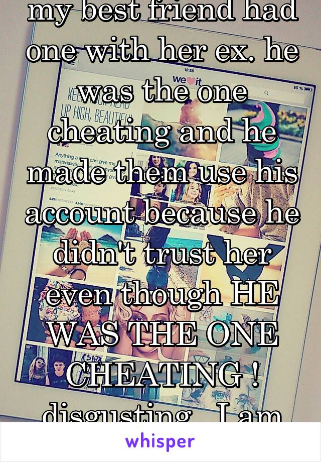 my best friend had one with her ex. he was the one cheating and he made them use his account because he didn't trust her even though HE WAS THE ONE CHEATING ! disgusting...I am glad she left him !