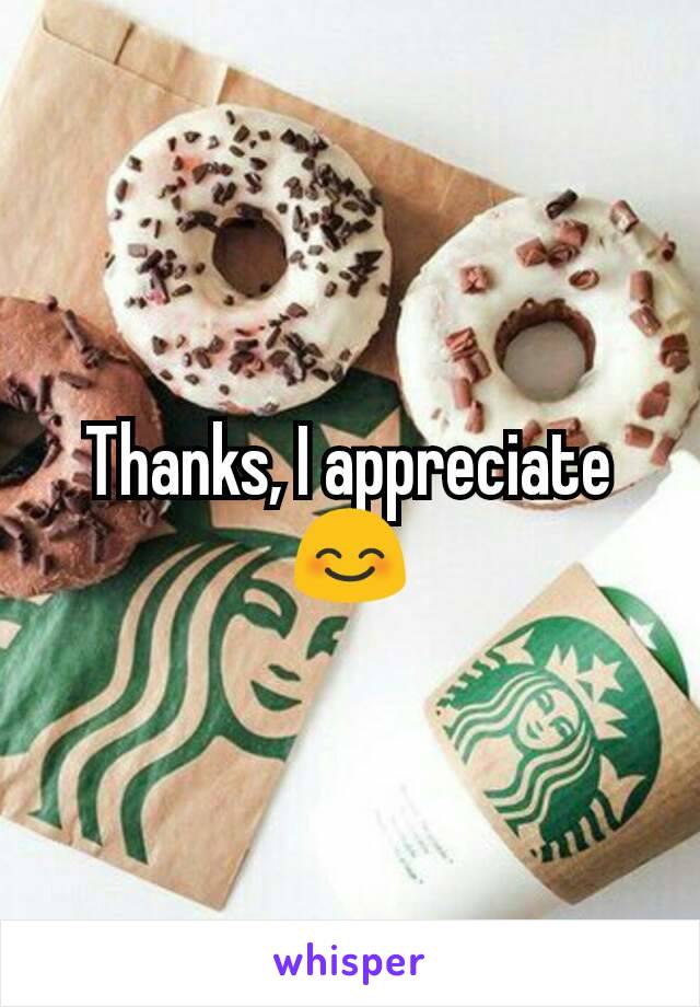 Thanks, I appreciate 😊