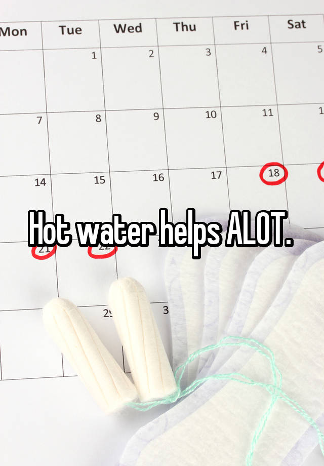 Hot water helps ALOT.