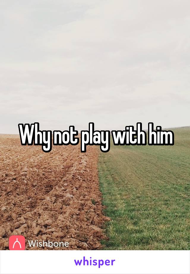 Why not play with him