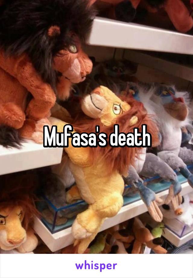 Mufasa's death