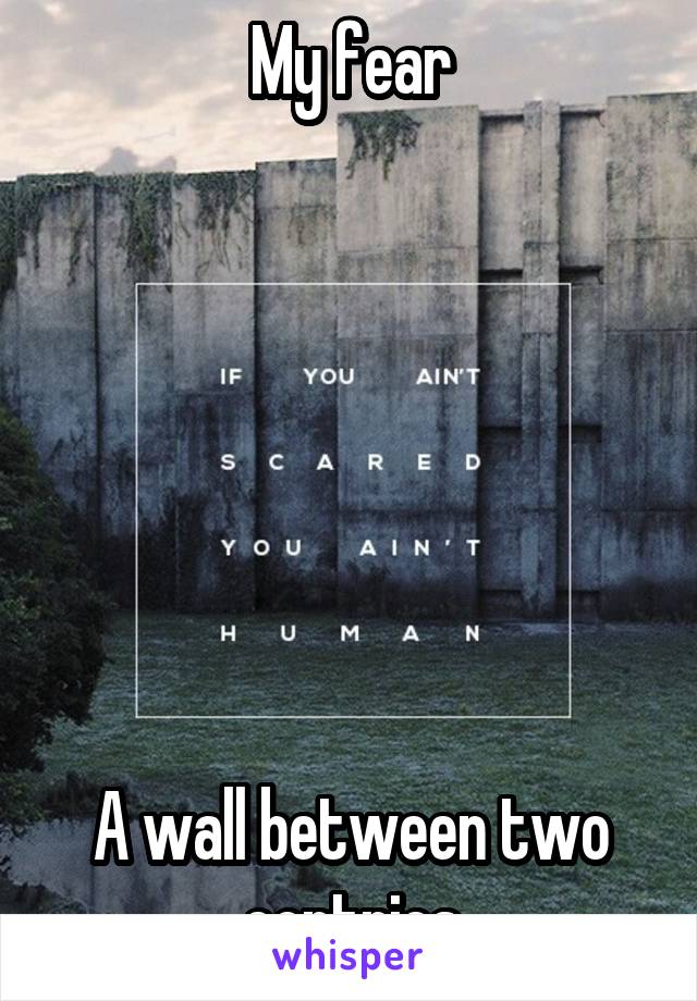 My fear







A wall between two contries