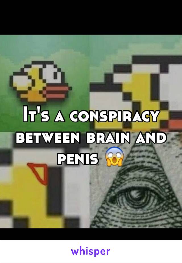 It's a conspiracy between brain and penis 😱