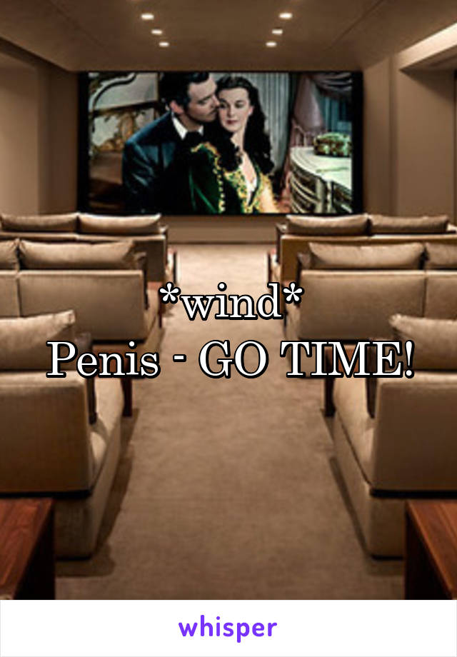 *wind*
Penis - GO TIME!