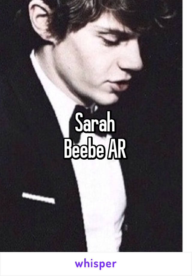 Sarah 
Beebe AR 