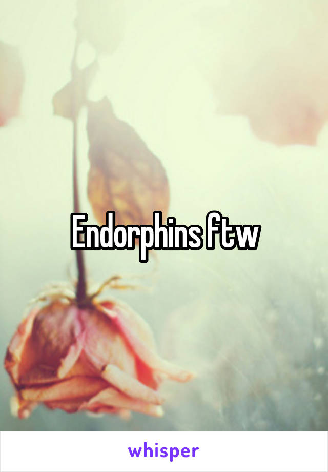 Endorphins ftw