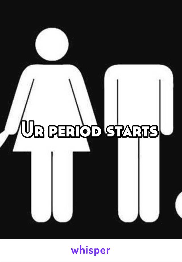 Ur period starts 