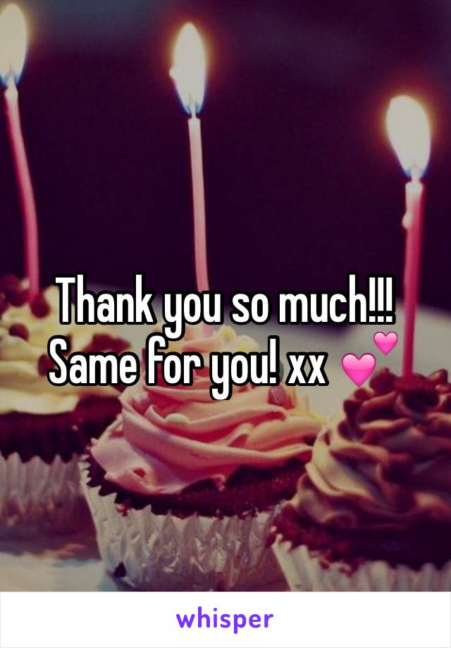 Thank you so much!!! Same for you! xx 💕