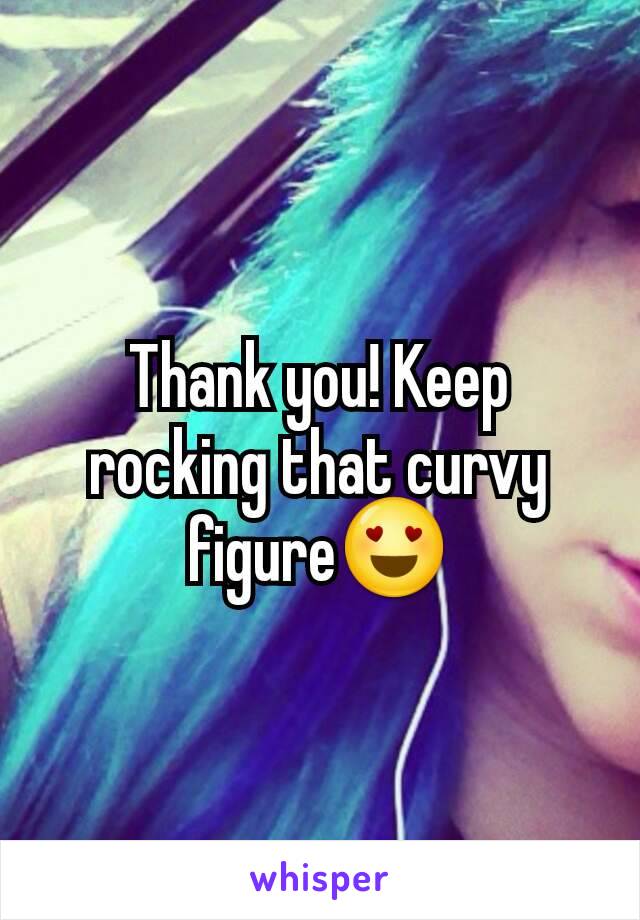 Thank you! Keep rocking that curvy figure😍