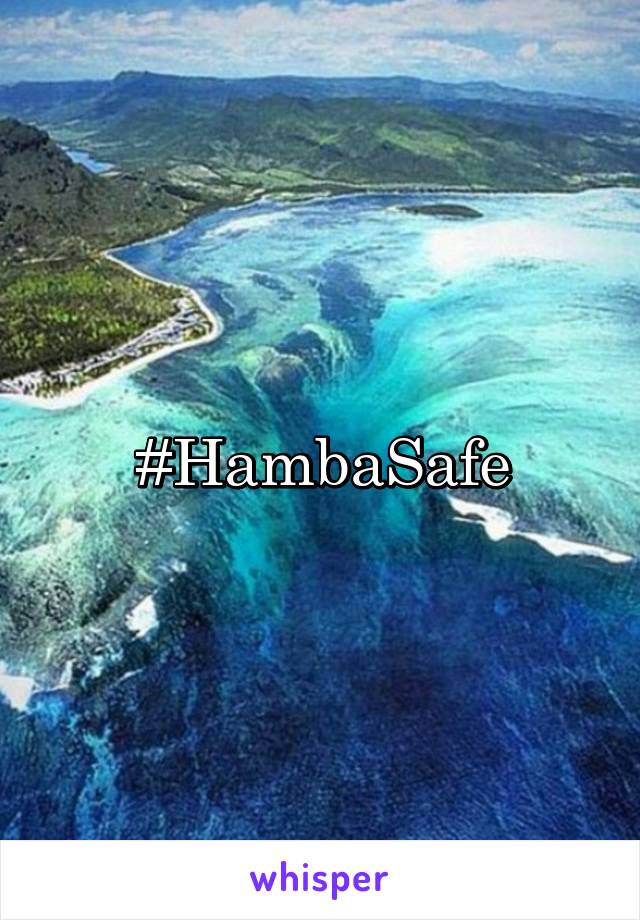 #HambaSafe