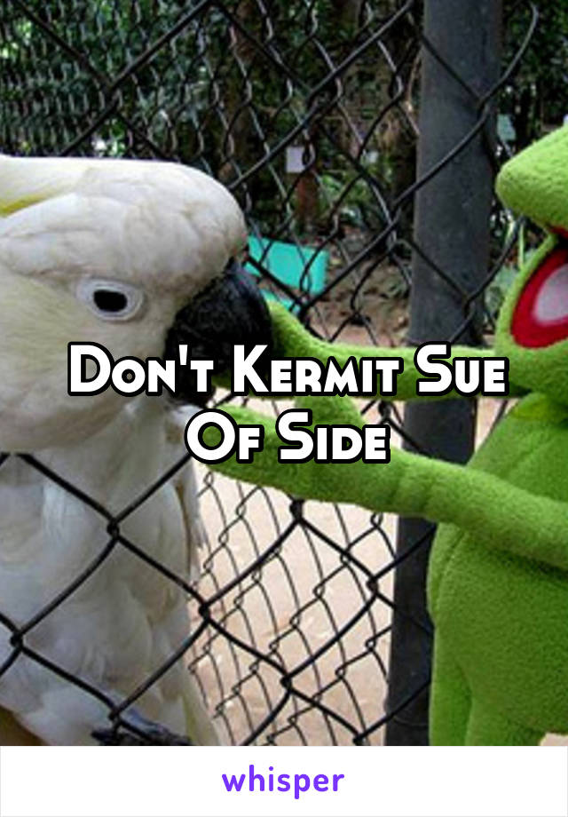 Don't Kermit Sue Of Side