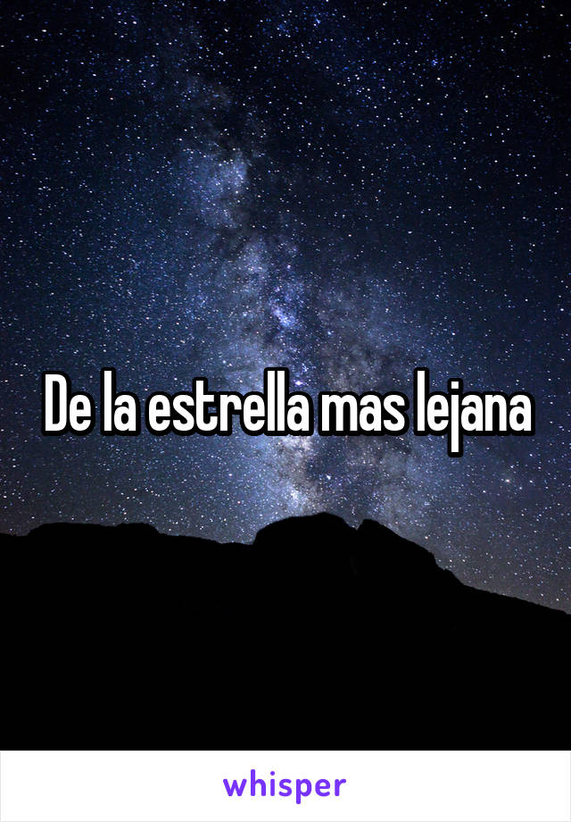 De La Estrella Mas Lejana 9402