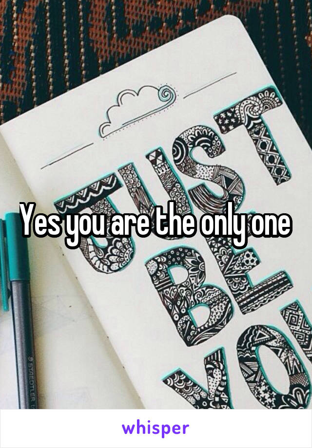 Yes you are the only one 