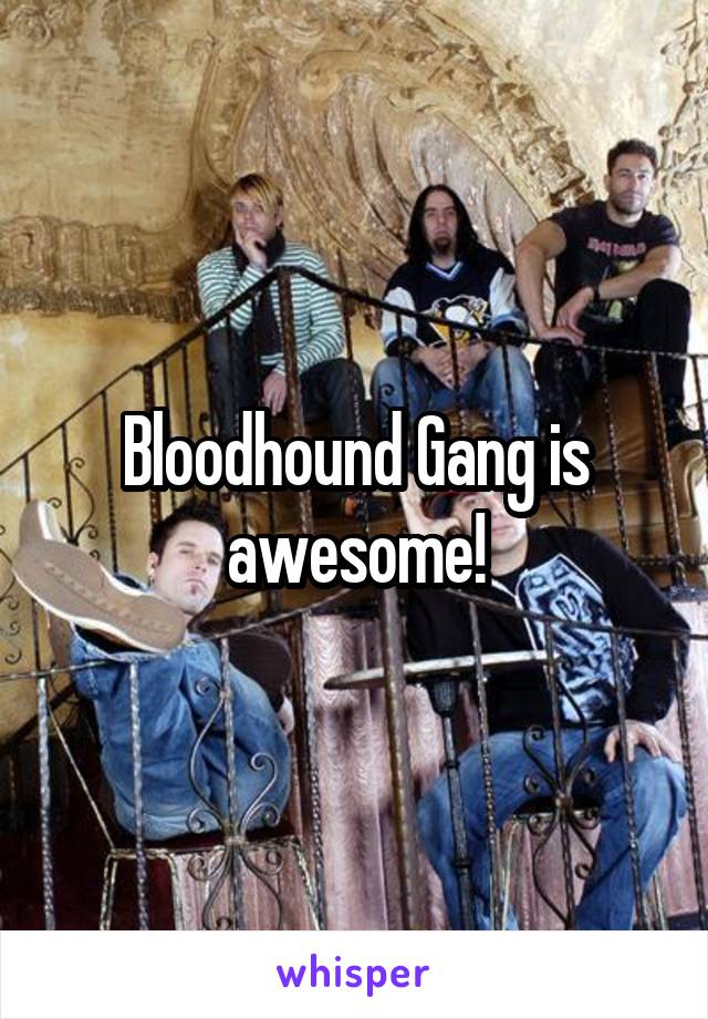 Bloodhound Gang is awesome!