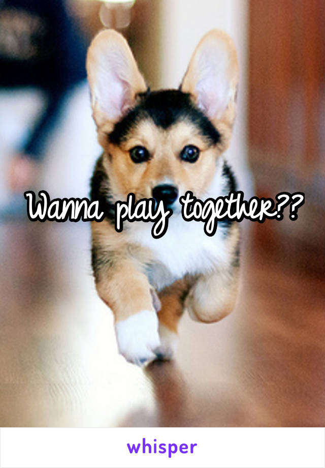 Wanna play together??
