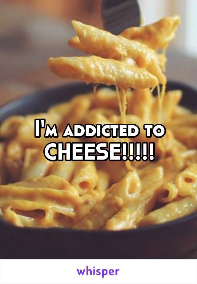 I'm addicted to CHEESE!!!!!