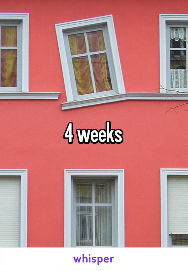 4 weeks 