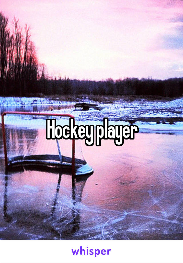 Hockey player