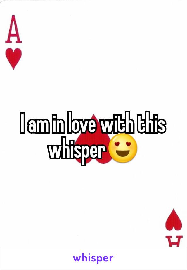 I am in love with this whisper😍