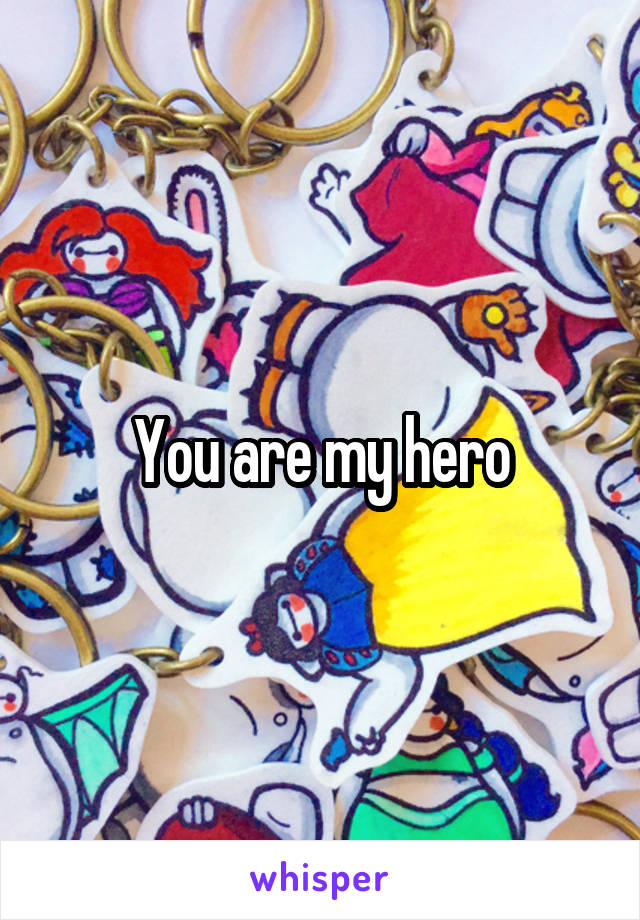 You are my hero