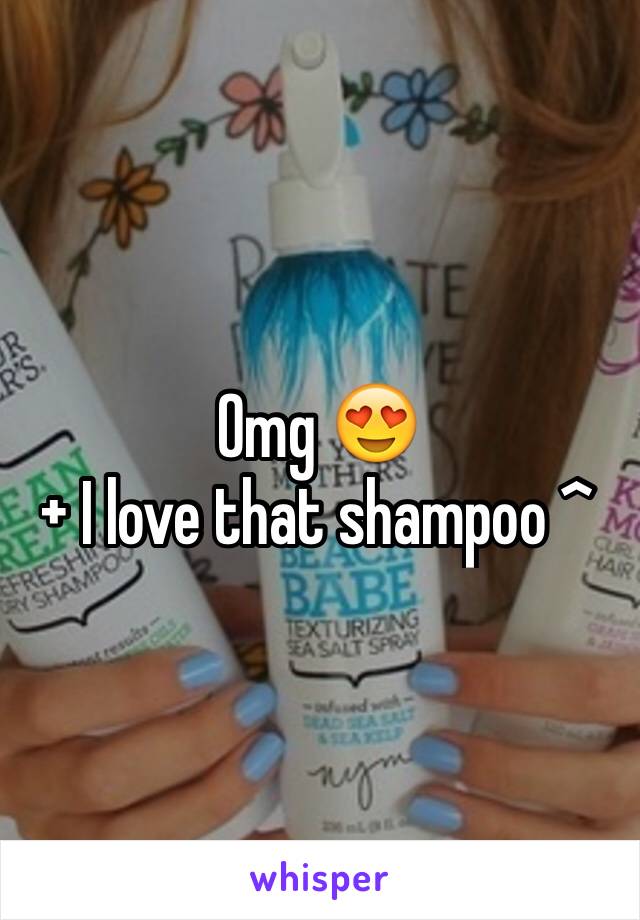 Omg 😍
+ I love that shampoo ^