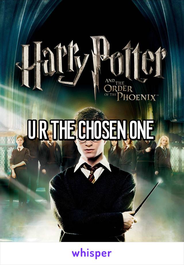 U R THE CHOSEN ONE 