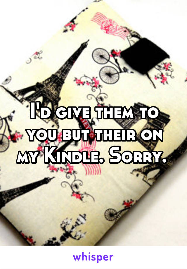 I'd give them to you but their on my Kindle. Sorry. 