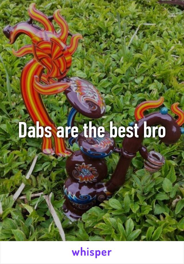 Dabs are the best bro