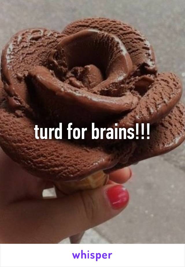 turd for brains!!!