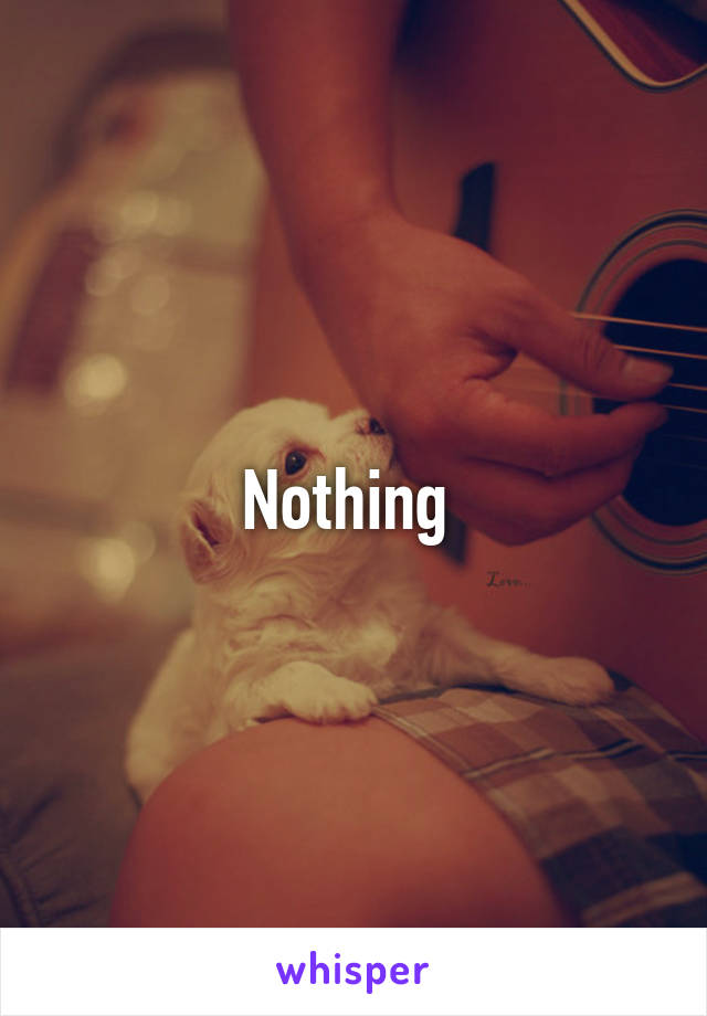 Nothing 