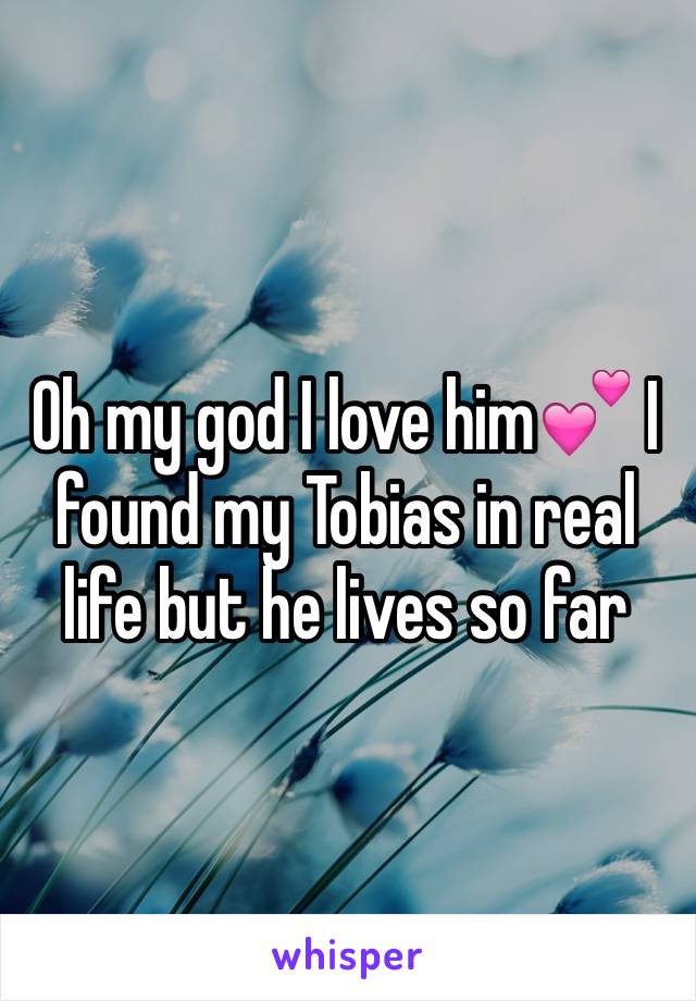 Oh my god I love him💕 I found my Tobias in real life but he lives so far