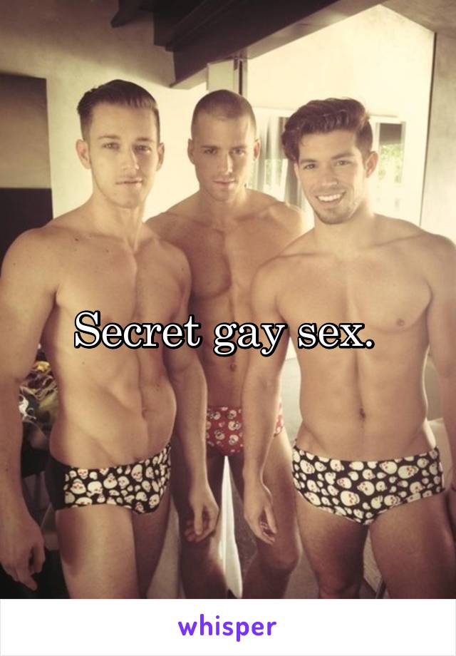 Secret gay sex. 