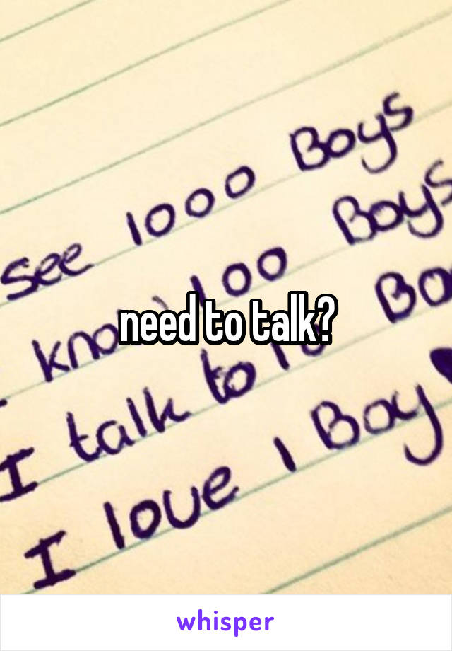 need-to-talk