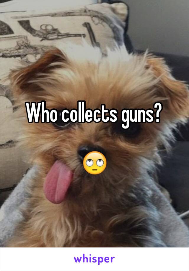 Who collects guns? 

🙄