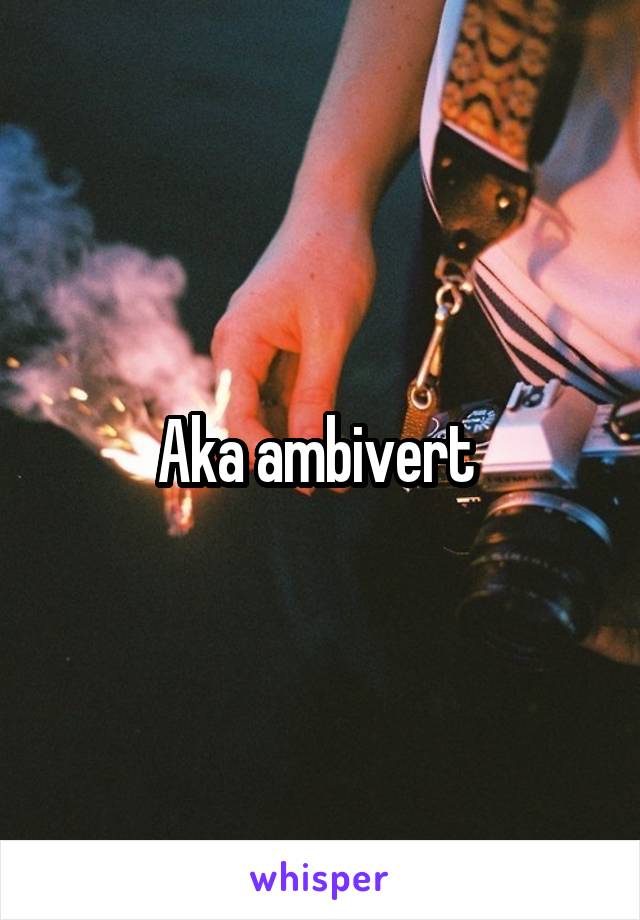 Aka ambivert 