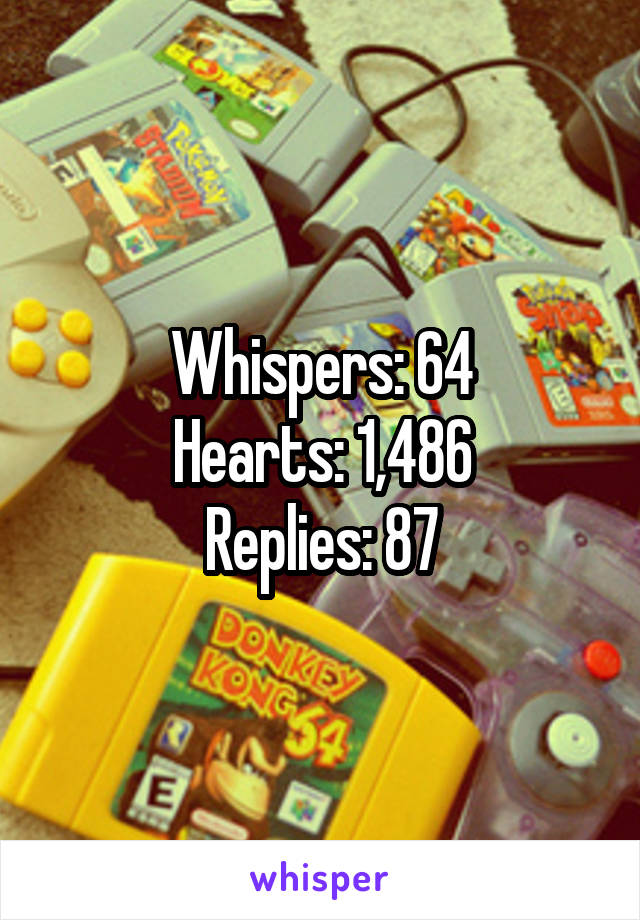 Whispers: 64
Hearts: 1,486
Replies: 87