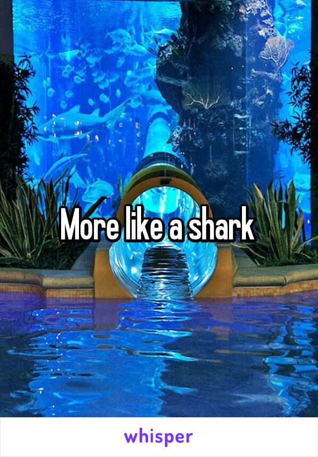 More like a shark 