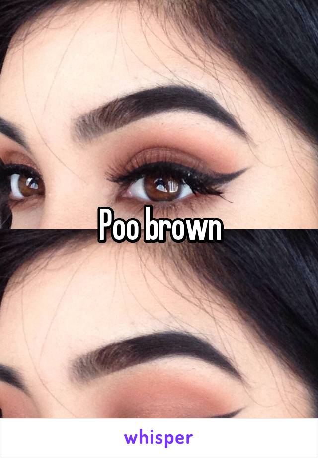 Poo brown