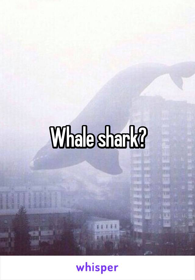 Whale shark?
