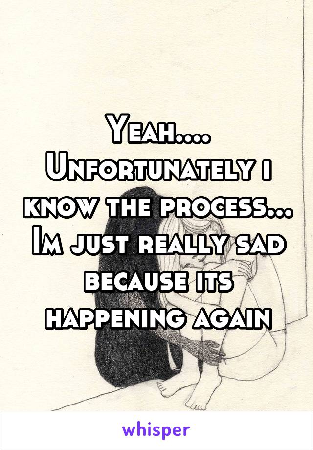 Yeah....
Unfortunately i know the process...
Im just really sad because its happening again