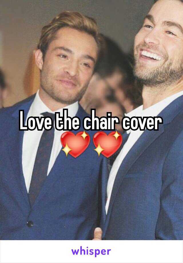 Love the chair cover 💖💖