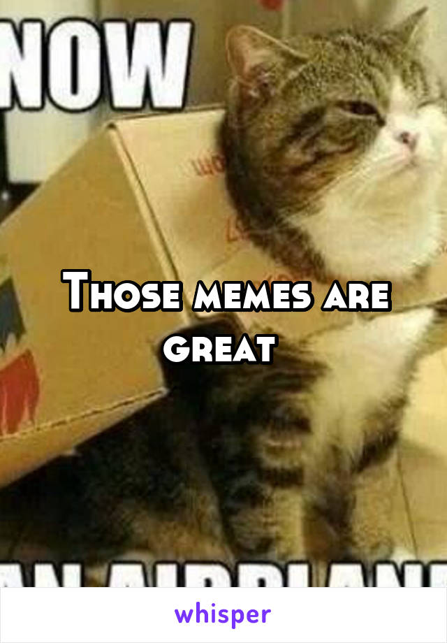 Those memes are great 